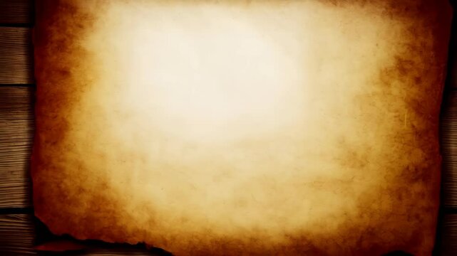 Antique parchment paper texture with warm tan and brown color gradients and distressed edges for backgrounds and overlays