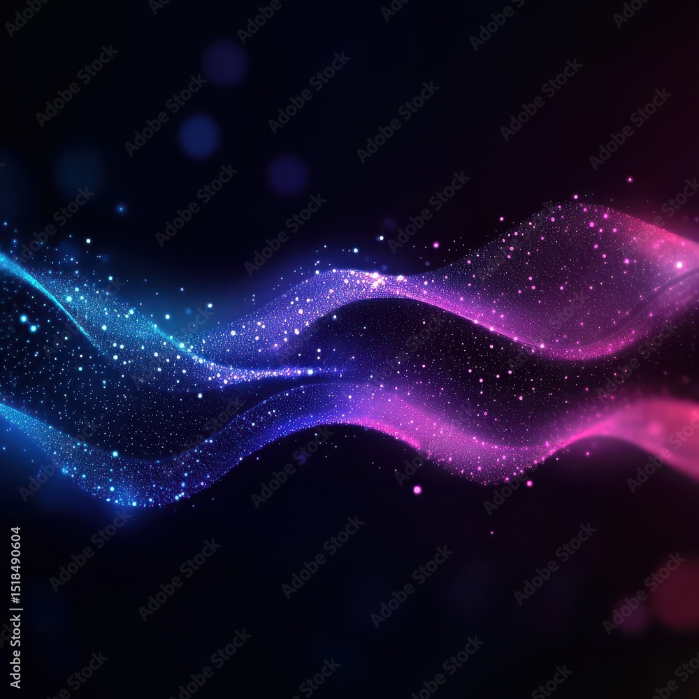 Poster abstract technology big data background concept: digital data flow motion, transfer and storage of d