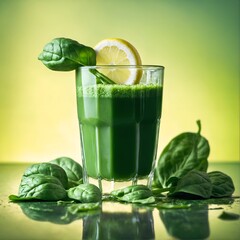 Fresh organic green smoothie ,detox, diet and healthy food concept