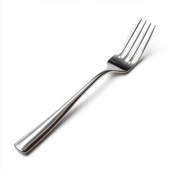 Elegant Stainless Steel Fork , PNG isolated cut out image