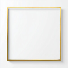 Obraz premium Elegant Gold Picture Frame - Perfect for Wall Decor , PNG isolated cut out image
