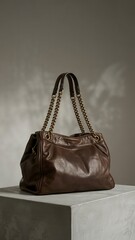 Chic Brown Handbag Mockup for Fashion & Branding Projects