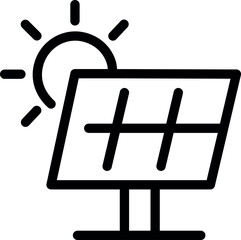Solar panel icon