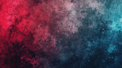Obraz premium A grainy gradient background in teal red and blue tones, featuring a soft glowing noise text