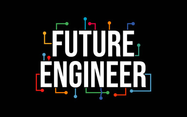 Electrical Engineering Circuit Kids Future Engineer t-shirt quotes svg design