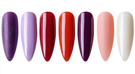 Elegant Nail Polish Colors in Gradient Style