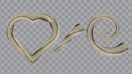 wedding rings on a white background