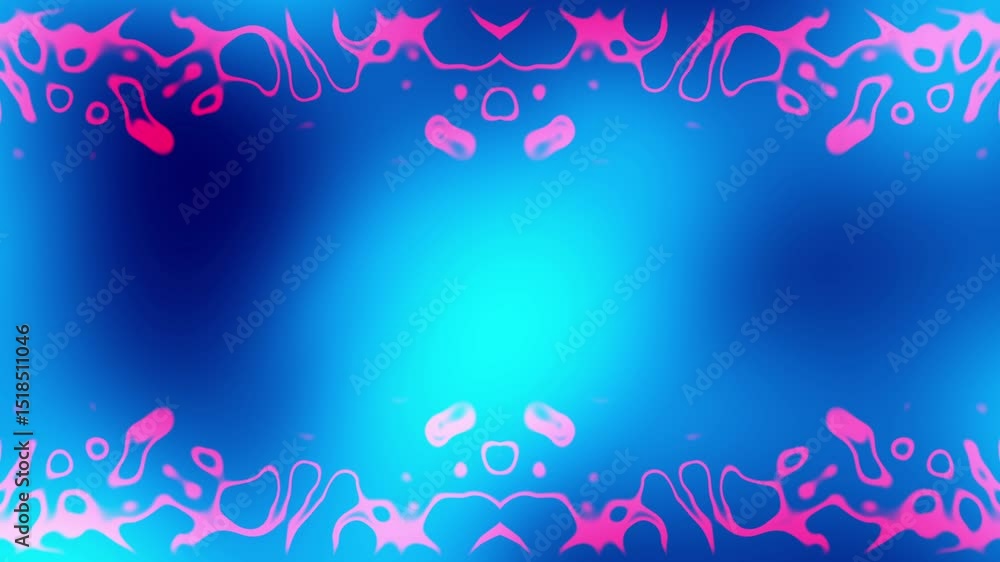 Leinwandbilder simple digital lines fiery frame made symmetric flames with empty space in the center, ideal for tex