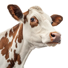 close up portrait of a cow head png bovine face png farm animal close-up png cow head png transparent background image