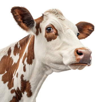 close up portrait of a cow head png bovine face png farm animal close-up png cow head png transparent background image