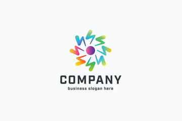 Fototapeta premium Power Energy System Logo 