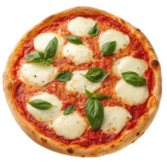 delicious pizza margherita png cheese pizza png Italian pizza slice png fresh basil pizza png transparent background image