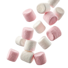 flying delicious marshmallows png sweet marshmallows in motion png confectionery bounce png fluffy candy flight png transparent background image