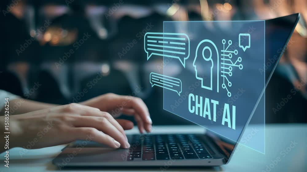 Poster Explore the capabilities of a Chat Bot powered by Artificial Intelligence technology for seamless human interaction and efficient problem-solving in various applications.