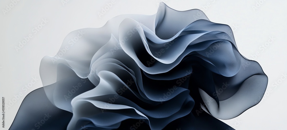 Aufkleber gradient background featuring abstract blue waves with added grain and noise texture suitable for he