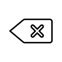 Trash Delete Icon Isolated on Black and White Vector Graphic
