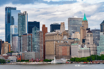 cityscape and skyline of buildings in New York City