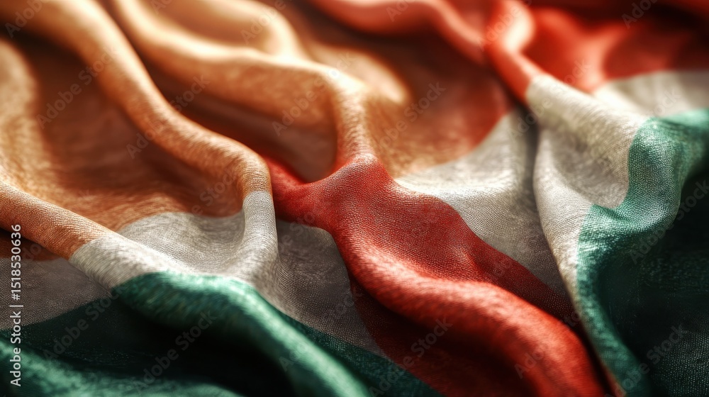 Poster close-up of indian and british flag combination representing unity and collaboration
