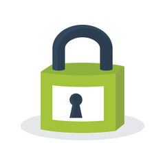 Illustration icon for a locked padlock.