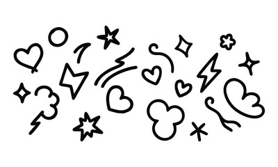 Abstract floral background illustration with alphabet symbols and number patterns