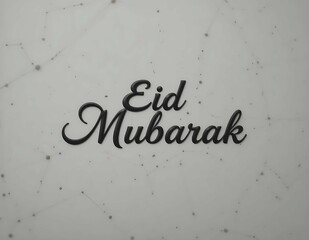 Eid mubarak greeting minimalist design