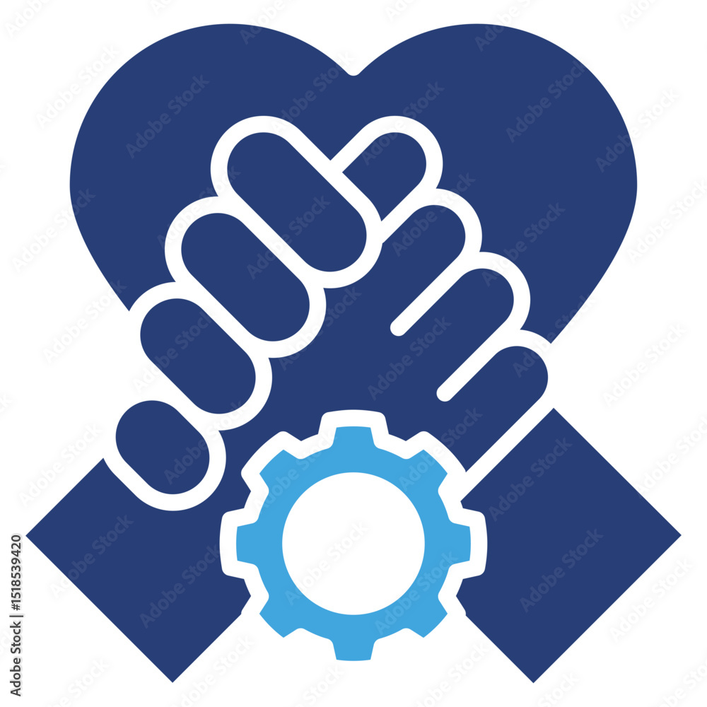Poster support two color icon