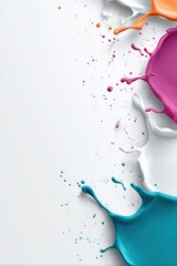 Colorful gel splash mockup illustrating artistic textures for creative design projects
