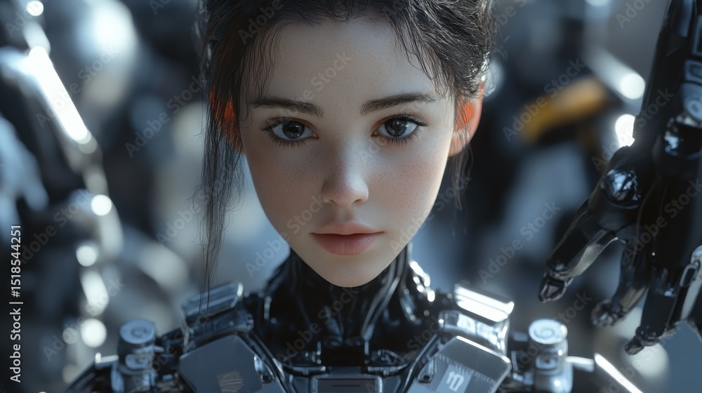 Poster 3d rendering cinematic neural connection - generative ai