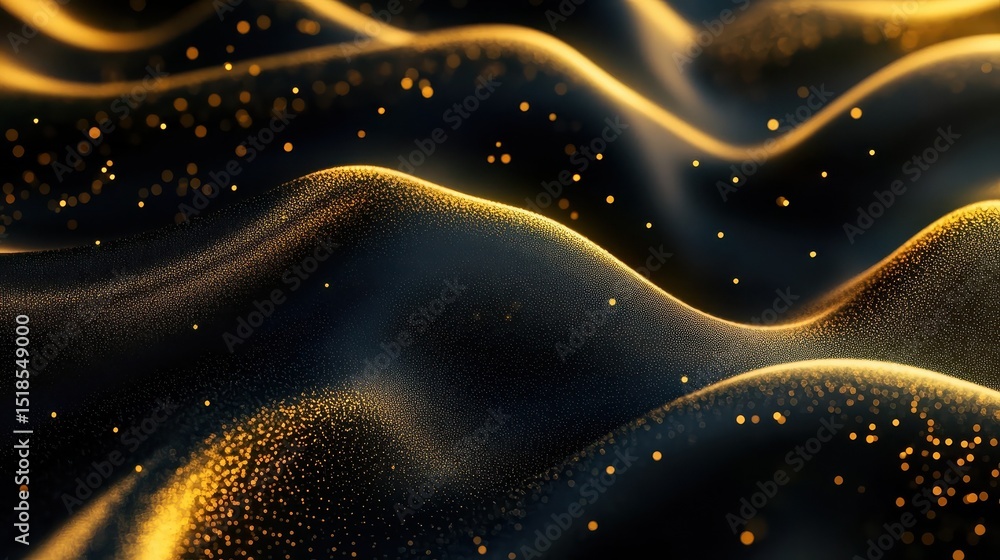 Poster abstract gold gradient background with a subtle noise and grain effect for clean modern minimal desi