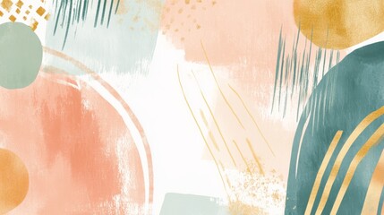 In curved shapes that recall fragile bubbles, serene watercolor hues combine in a soft and delicate manner