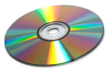 Compact disc isolated on white background