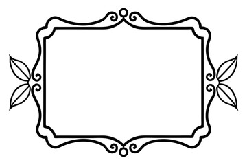 decorative frame with floral ornament