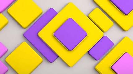 Abstract squares modern vibrant color design
