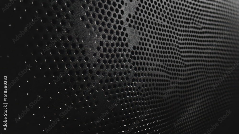 Poster abstract halftone texture with black dots creating a retro comic style gradient for graphic backgrou