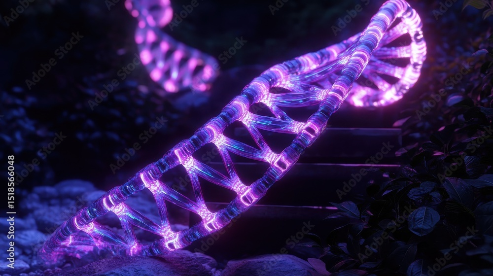 Poster futuristic data storage and retrieval is showcased through glowing holographic representations of dn