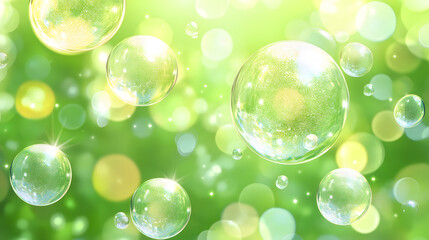 bubble, light, green, water, soap, bokeh, illustration, bubbles, nature, vector, design, color, bright, circle, air, spring, blur, art, shiny, summer, wallpaper, pattern, sky, texture, soft