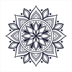 mandala, mandala design, mandala design idea, mandala design vector, mandala sample Isolated flower mandala in vector. Round line pattern. Vintage monochrome element for coloring pages and design