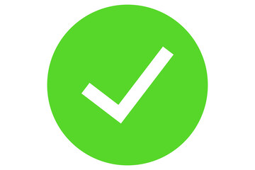 white tick on green round circle transparent background png file type
