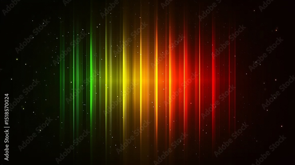 Poster a blurry spectral gradient and chromatic noise define this abstract background, which also includes 