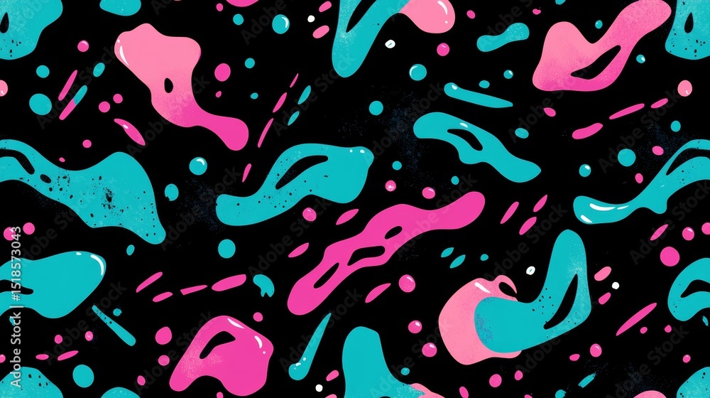 Poster an abstract background with splattered strokes and chaotic color blocks, ideal for design purposes