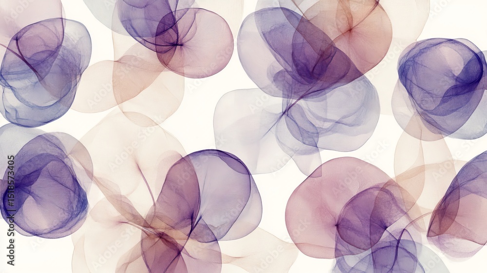 Poster dreams of lavender are intertwined with winding paths of pink, set against an abstract background su