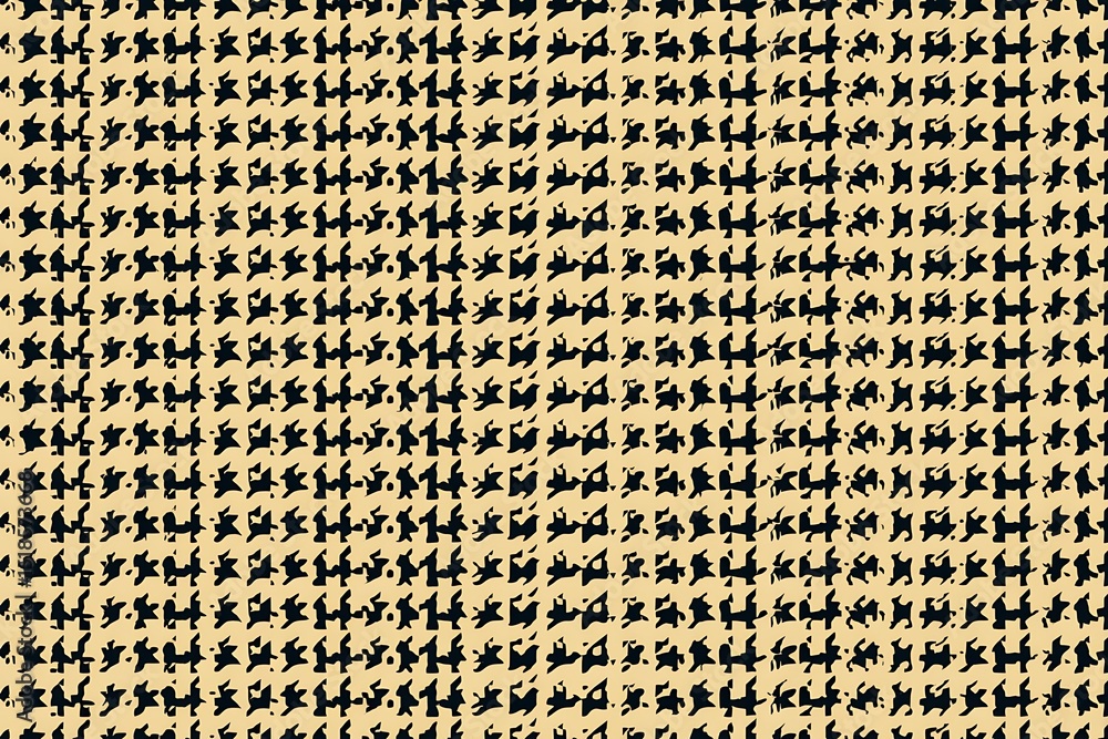 Aufkleber houndstooth inspired abstract geometric repeating pattern