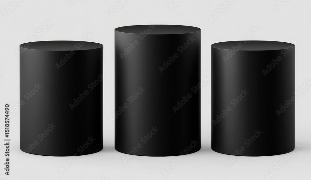Poster a png product display featuring a black podium isolated on a transparent 3d background with an adver