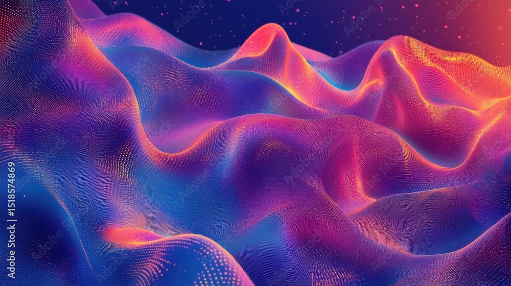 Poster big data transfer concepts in internet. abstract virtual stream. flowing digital code. storage cloud