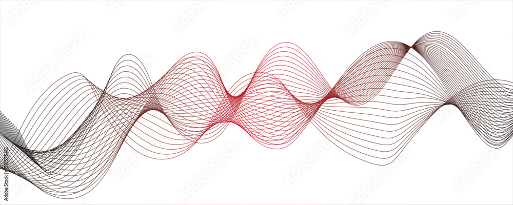 Poster abstract grey smooth element swoosh speed wave modern stream background. abstract frequency sound wa