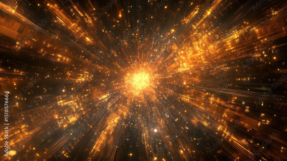 Poster high tech futuristic technology abstract technology particle mesh style background