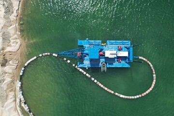 dredger at a quarry