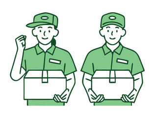 Set of men and women in casual clothes doing fist pumps. Male and female illustrations of pharmacists and doctors giving good signs with a smile. 