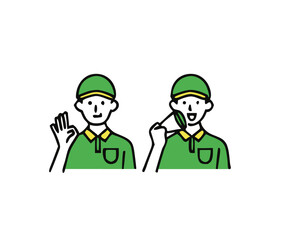 young men and women wearing work clothes, pose. People in business field vector, man and woman discussing problems of work male and female wearing formal suits and clothes, cooperation and teamwork.