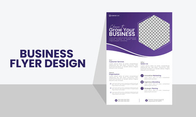 Modern Corporate Business Flyer Design Template.
